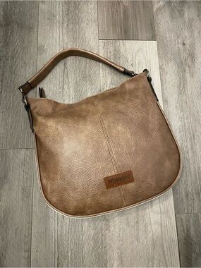 Brown Wrangler Leather Hobo Bag